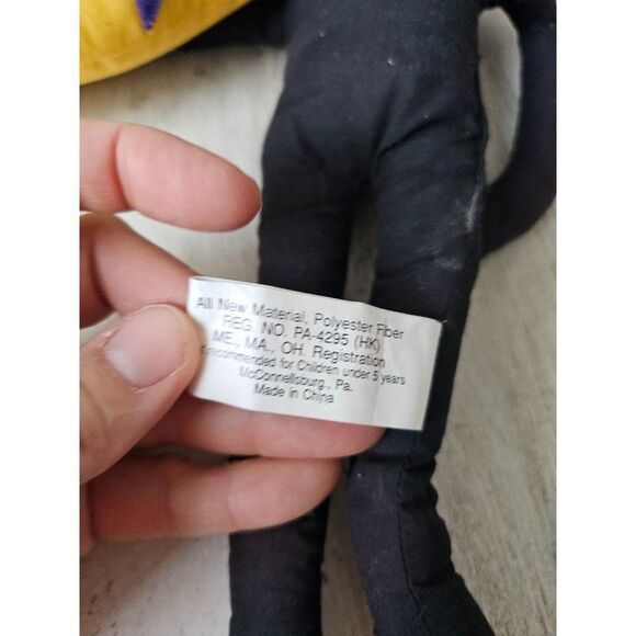 Overly raker Moon cat hanging vintage plush Halloween decor country folk - Picture 11 of 11